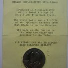 Henry M. Rice Silver Dollar-Sized Medallion-Minnesota