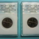 Set of 1999 Delaware  P&D State Quarters, Certified
