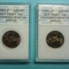 Set of 1999 New Jersey P&D State Quarters, Certified