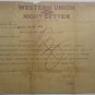 Western Union Night Letter, January 18, 1915