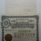 1904 The White Lake Mining & Milling Company stock cert