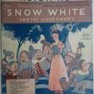 1938 "Heigh-Ho" Snow White song music book