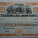 1948 Gulf Mobile & Ohio Railroad Company stock certific