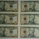 2004A $10 FRN Consecutive Notes (6 in all)
