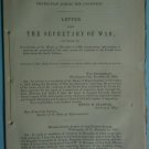 Secretary of War letter about hostile Indians 1867