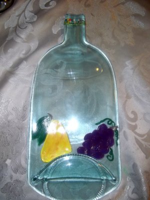 Cheese Plate Made From A Whisky Bottle