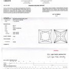 Genuine GIA CERT. 1.15 CT Princess Sqare DIAMOND VVS1 F