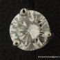 Genuine .84 ct ROUND DIAMOND STUD 14K WG EARRINGS SI2
