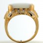 18KT Yellow Gold DIAMOND & OPAL Cocktail Dinner RING