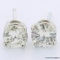 1 CT DIAMOND STUD EARRINGS SI H-COLOR ROUND WHITE GOLD