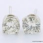 Genuine 1 ct ROUND DIAMOND STUD 14K WG EARRINGS SI2 I