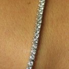 Genuine 1.5 ct DIAMOND Tennis Bracelet 14K White Gold