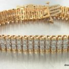 4 Carat Genuine DIAMOND Tennis Bracelet 14K Gold