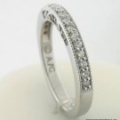 Genuine .50 Carat DIAMOND Eternity Ring 14K Gold G SI1