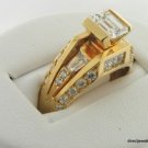 Genuine 2 ct Diamond Engagement Ring 18K Gold  D / VS1