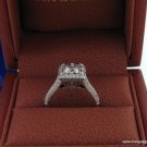 Genuine TACORI Platinum 1.09 ct Diamond Engagement Ring