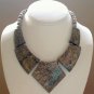 RARE~NATURAL CONTEMPORARY MASSIVE JASPER NECKLACE