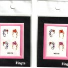 2 Packs FINGRS NAIL ART STICK ON CRYSTAL DESIGNS - 8 stickers - Nail Decoration 2 Packs FINGRS NAIL ART STICK ON CRYSTAL DESIGNS - 8 stickers - Nail Decoration