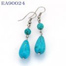 No:24 Genuine Handmade Silver Turquoise Earring No:24 Genuine Handmade Silver Turquoise Earring