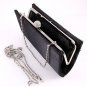 High End Quality Clutch Black Bag Genuine Austrian Crystal