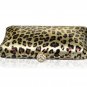 2012 High End Luxury Leopard Clutch Austrian Crystal Bag