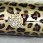 2012 High End Luxury Leopard Clutch Austrian Crystal Bag