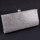 High End Quality Clutch Silver Bag Genuine Austrian Crystal Rhinestone High End Quality Clutch Silver Bag Genuine Austrian Crystal Rhinestone
