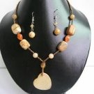17"-20" Genuine Jasper & Agate Necklace & Earrings Set 17"-20" Genuine Jasper & Agate Necklace & Earrings Set