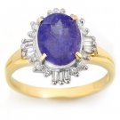 Certified-3.03ct Tanzanite & Diamond Ring Yellow Gold-Retail $2,040.00 Certified-3.03ct Tanzanite & Diamond Ring Yellow Gold-Retail $2,040.00