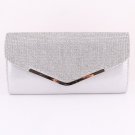 High Quality Clutch Silver Bag Genuine Austrian Crystal Rhinestone