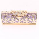 Peacock Filigree High Quality Purple Evening Bag-Austrian Rhinestones Crystal
