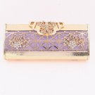 Butterfly & Flower High Quality Purple Evening Bag-Austrian Rhinestones Crystal