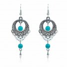 Beautiful Fashion Vintage Ethnic Wind Hollow Turquoise Earrings