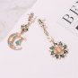 Heavenly Beautiful Moon & Sun Celestial Dangle Earrings - Very Metaphysical