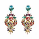 Fabulous Bold Bohemian Multi Color Crystal Earrings