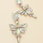 Gorgeous Aurora Borealis Clear Crystal Chandelier Earrings