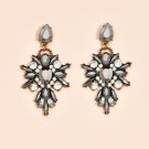 Exquisite Glitter Black & AB Clear Crystal Cascade Earrings Exquisite Glitter Black & AB Clear Crystal Cascade Earrings