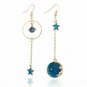 Heavenly Beautiful Antique Celestial Long Dangle Earrings - Very Metaphysical