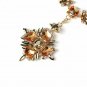 Most Striking Contemporary Large Beautiful Orange Crystal Necklace