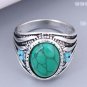 Beautiful Handmade Red Turquoise Classic Unisex Tibetan Silver Ring - 4 sizes