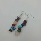 Beautiful Handmade Natural Multi Color Stones Dangle Earrings