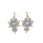 Exquisite Glitter Aurora Borealis Clear Color Crystal Cascade Earrings