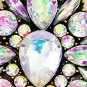 Exquisite Glitter Aurora Borealis Clear Color Crystal Cascade Earrings