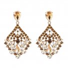 Bold & Beautiful Bohemian Champagne Crystal Chandelier Earrings Bold & Beautiful Bohemian Champagne Crystal Chandelier Earrings