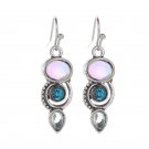 Beautiful Fashion Charming Small Modern Design Moonstone Silver Hook Earrings Beautiful Fashion Charming Small Modern Design Moonstone Silver Hook Earrings