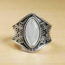 Stunning Vintage Bold Design Moonstone Cabochon Ring - many sizes available