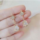 Heavenly Beautiful Star Moonstone Earrings & 925 Silver Post -Very Metaphysical