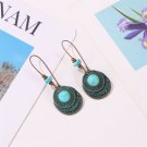 Beautiful Fashion Vintage Carved Ethnic Turquoise Earrings