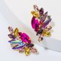 Flamboyant Multi-Color Rhinestone Earrings