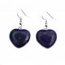 Beautiful Handmade Natural Lapis lazuli Stone Heart Shape Earrings Beautiful Handmade Natural Lapis lazuli Stone Heart Shape Earrings